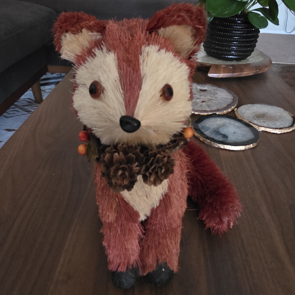 Charming Brown and Cream Fox Figurine
